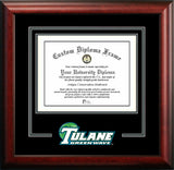 Tulane University Spirit Diploma Frame