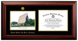 United States Air Force Academy Gold Embossed Diploma Frame with Campus Images Lithograph