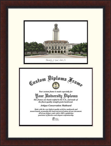 University of Texas, Austin Legacy 14w x 11h Scholar Diploma Frame