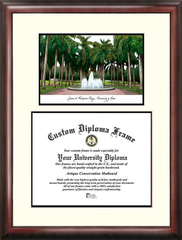 University of Miami Scholar Diploma Frame