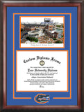 University of Florida 11.5x 16 Spirit Graduate Frame with Campus Image