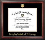 Georgia Institute of Technology 17w x 14h Gold Embossed Diploma Frame