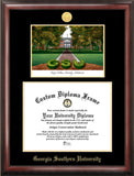 Georgia Southern 15w x 12h Gold Embossed Diploma Frame with Campus Images Lithograph