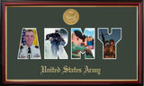 Army Collage Photo Petite Frame with Gold Medallion