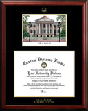 College of Charleston Gold Embossed Diploma Frame with Campus Images Lithograph