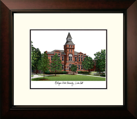 Michigan State University, Linton Hall,  Legacy Alumnus Framed Lithograph