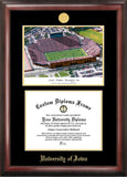 University of Iowa Hawkeyes Kinnick Stadium 11w x 8.5h Gold Embossed Diploma Frame with Campus Images Lithograph