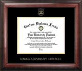 Loyola University Chicago 11w x 8.5h Gold Embossed Diploma Frame