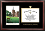 Southern Illinois University 11w x 8.5h Gold Embossed Diploma Frame with Campus Images Lithograph