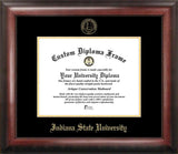 Indiana State 11w x 8.5h Gold Embossed Diploma Frame