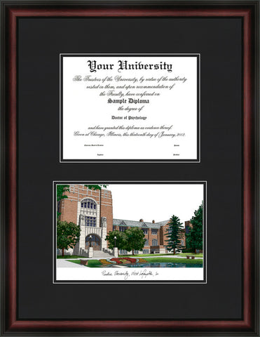 Purdue University 9.625w x 7.625h Diplomate Diploma Frame