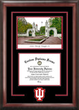 Indiana University Hoosiers 11w x 8.5h Spirit Graduate Frame with Campus Image