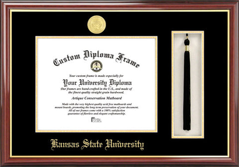 Kansas State University  Tassel Box and Diploma Frame