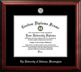 United States Air Force Academy 8.5w x 11h Silver Embossed Diploma Frame with Campus Images Lithograph