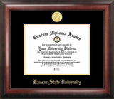 Kansas State University Gold Embossed Diploma Frame