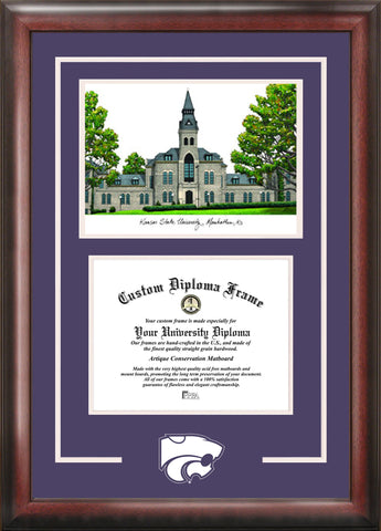 Kansas State Wildcats 11w x 8.5h Spirit Graduate Diploma Frame