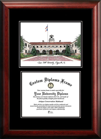 Texas A&M Kingsville University 14w x 11h Diplomate Diploma Frame