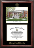 Murray State University 14w x 11h Gold Embossed Diploma Frame with Campus Images Lithograph