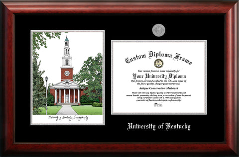 Howard University 17w x 13h Silver Embossed Diploma Frame