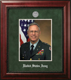 Army 8x10 Portrait Executive Frame with Silver Medallion