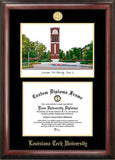 Louisiana Tech University 11w x 8.5h Gold Embossed Diploma Frame with Campus Images Lithograph