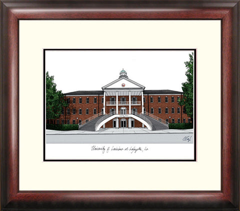 University of Louisiana-Lafayette Alumnus Framed Lithogrpah