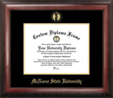 McNeese State University 11w x 8.5h Gold Embossed Diploma Frame