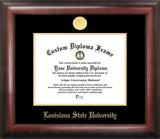 Louisiana State University Gold Embossed Diploma Frame