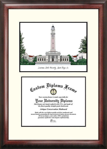 Louisiana State University 11w x 8.5h Scholar Diploma Frame