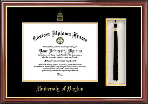 University of Dayton Tassel Box and Diploma Frame