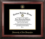 University of New Hampshire 10w x 8h Gold Embossed Diploma Frame