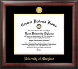 University of Maryland Gold Embossed Diploma Frame