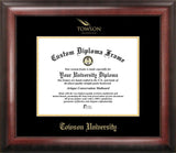 Towson University 14w x 11h Gold Embossed Diploma Frame