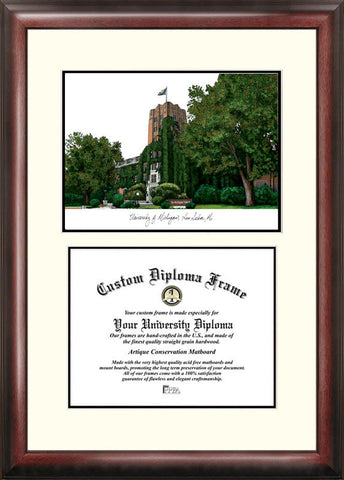 University of Michigan  Scholar Diploma Frame