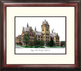 Wayne State University Alumnus Framed Lithograph