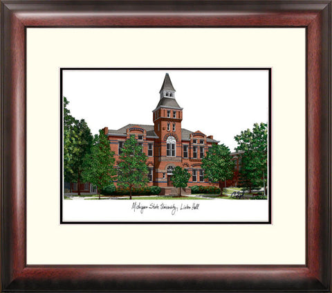 Michigan State, Linton Hall, University Alumnus Framed Lithograph