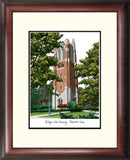 Michigan State Beaumont Hall University Alumnus Framed Lithograph