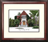 Michigan State Alumni Chapel University Alumnus Framed Lithograph