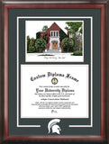 Michigan State University Alumni Chapel 11w x 8.5h Spirit Graduate Frame with Campus Image