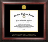 University of Minnesota 11w x 8.5h Gold Embossed Diploma Frame