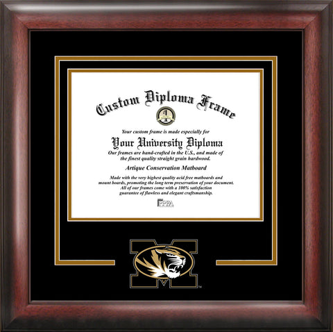 University of  Missouri Tigers 11w x 8.5h Spirit Diploma Frame