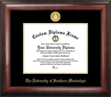 Southern Mississippi 11w x 8.5h Gold Embossed Diploma Frame