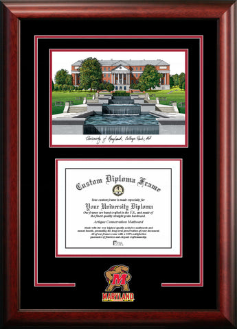 University of Maryland Terrapins 17w x 13h Spirit Graduate Diploma Frame