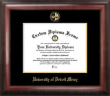 University Of Detroit, Mercy 11w x 8.5h Gold Embossed Diploma Frame