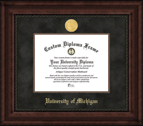 University of Michigan 11w x 8.5h  Executive Diploma Frame