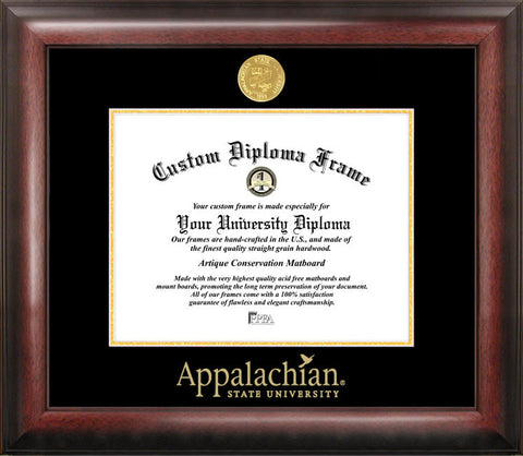 Appalachian State University 11w x 8.5h Gold Embossed Diploma Frame