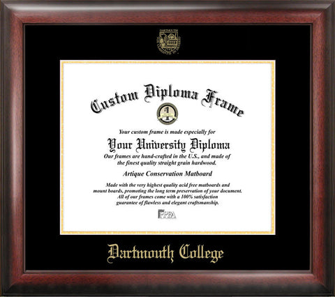 Dartmouth College 16w x 12h Gold Embossed Diploma Frame
