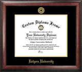 Rutgers University The State University of New Jersey Gold Embossed Diploma Frame