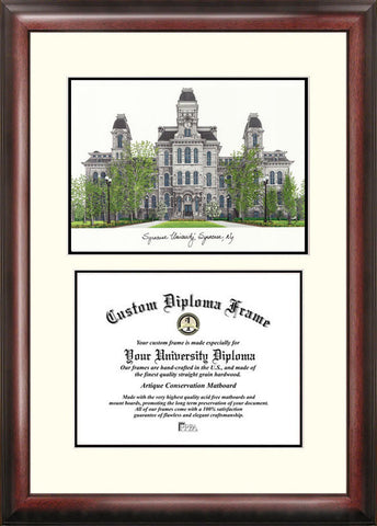 Syracuse University 11w x 8.5h Scholar Diploma Frame