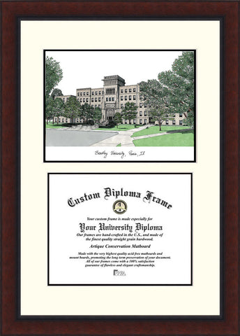 Bradley University 11w x 8.5h Legacy Scholar Diploma Frame